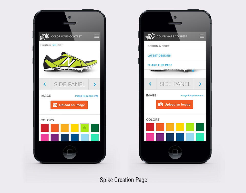 mobile design web app digital running sports