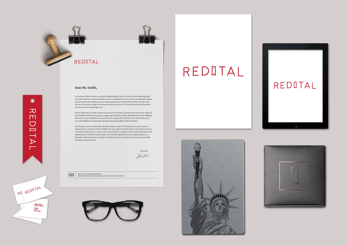 books design identity logo brand graphic Work  creative Reading prototype mocks art business marketing   REDITAL
