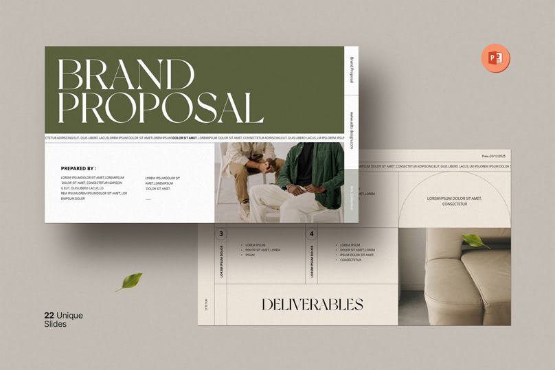 presentation Powerpoint presentation design template brand identity Graphic Designer Brand Design designer graphic brand proposal