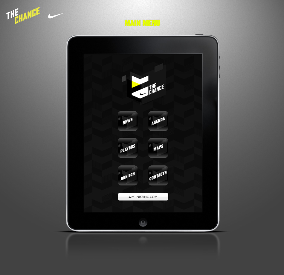 Nike TheChance app iPad