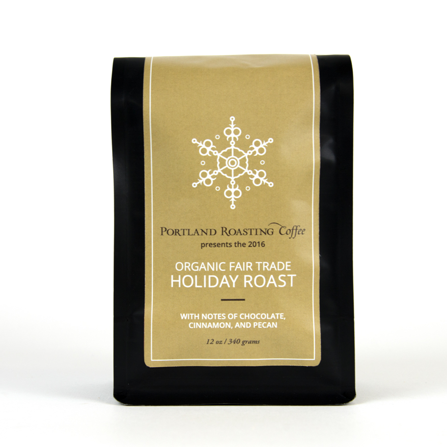 coffee packaging Label coffee label Portland Roasting Coffee specialty coffee organic labeling fair trade labeling Holiday Coffee