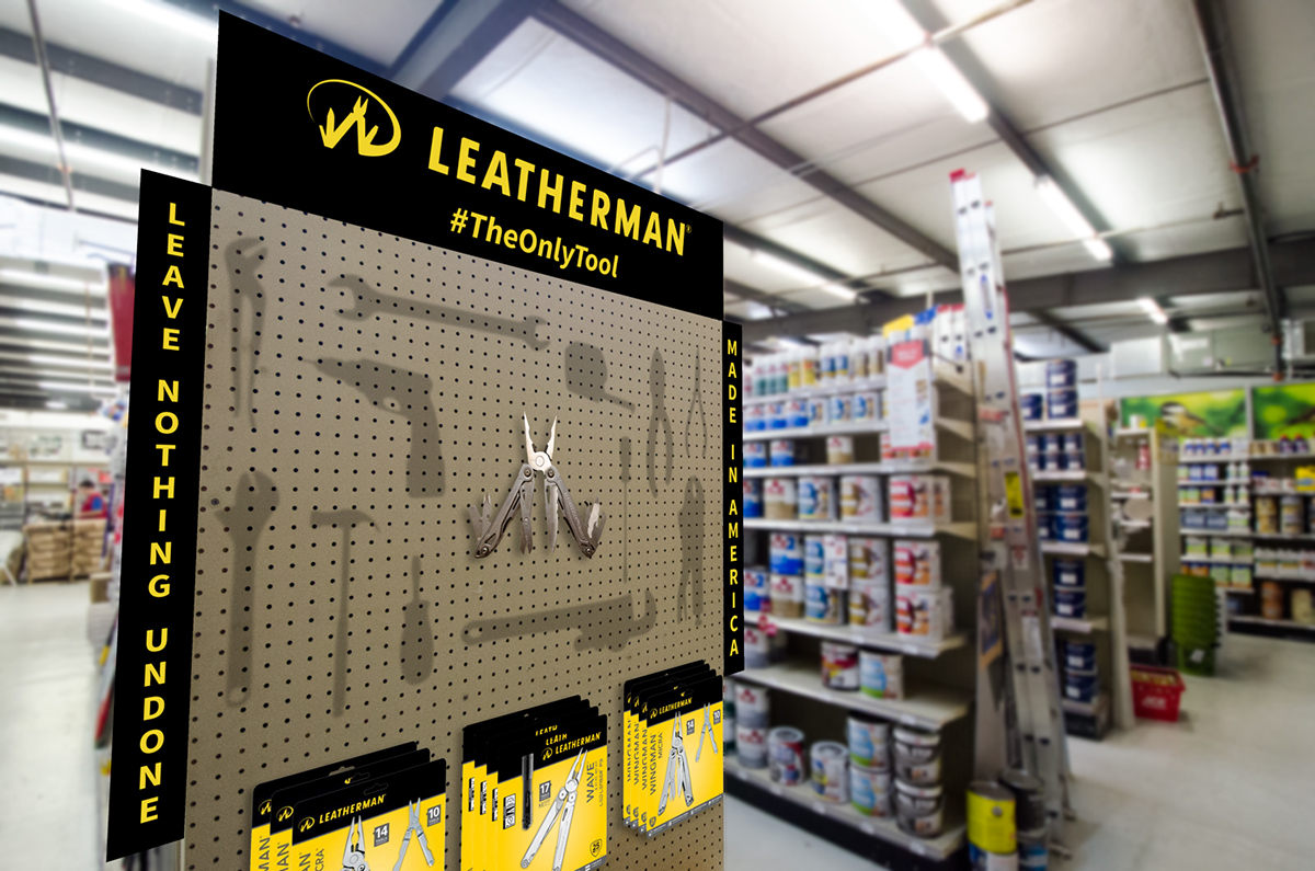 Leatherman multitool instore Display
