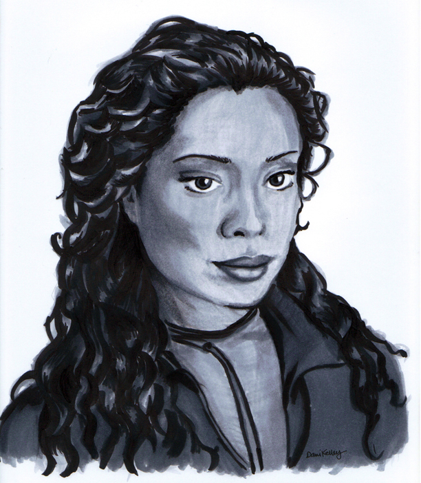 Doctor Who firefly serenity downton abbey gina torres michelle dockery portraits inktense prismacolor Faber Castel Billie Piper