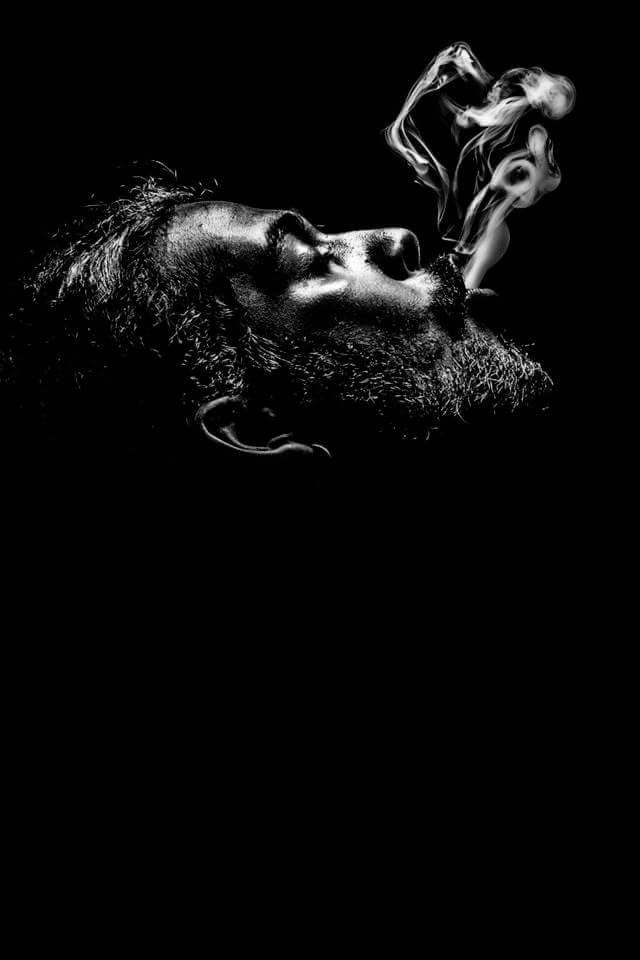 smoke black & white face art art photography fine art smoking hair creative Creative Photography