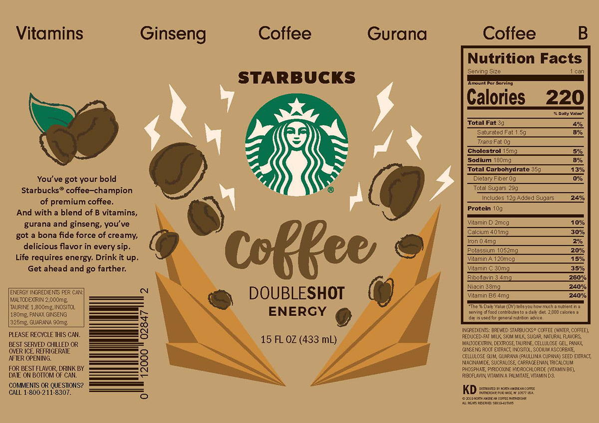 Can Design Coffee design drink energy drink Label package design  Packaging product design  vector