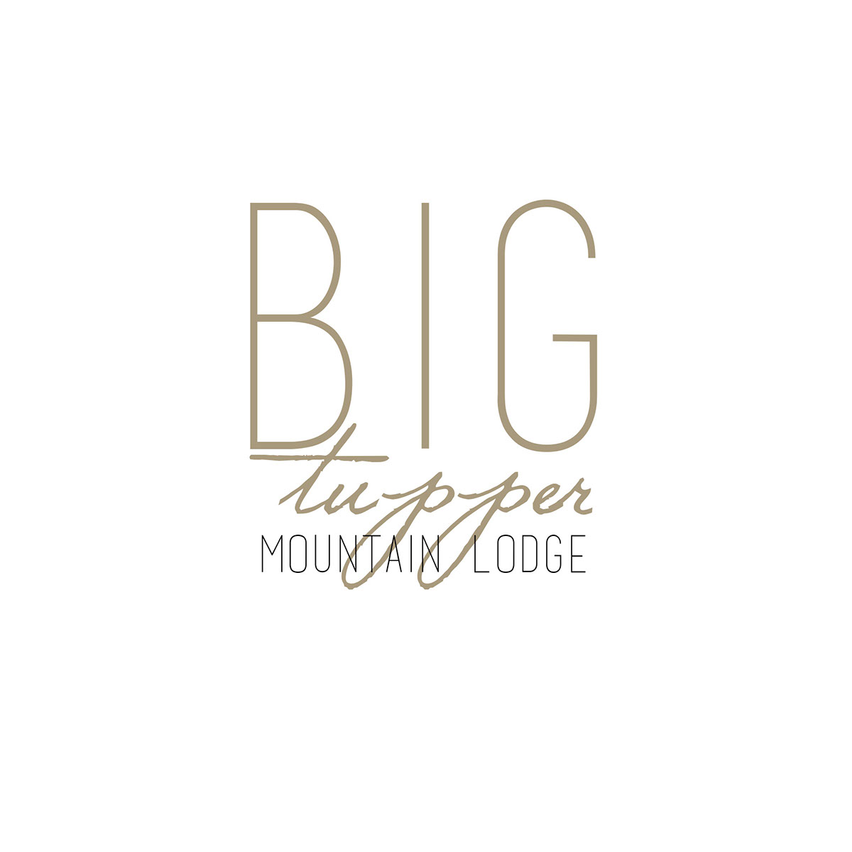 mountain lodge logo design