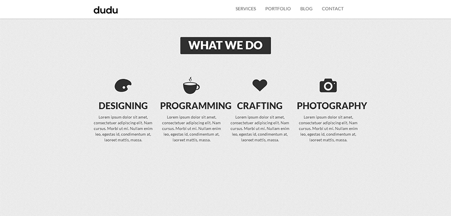 Webdesign HTML css portfolio UI creative
