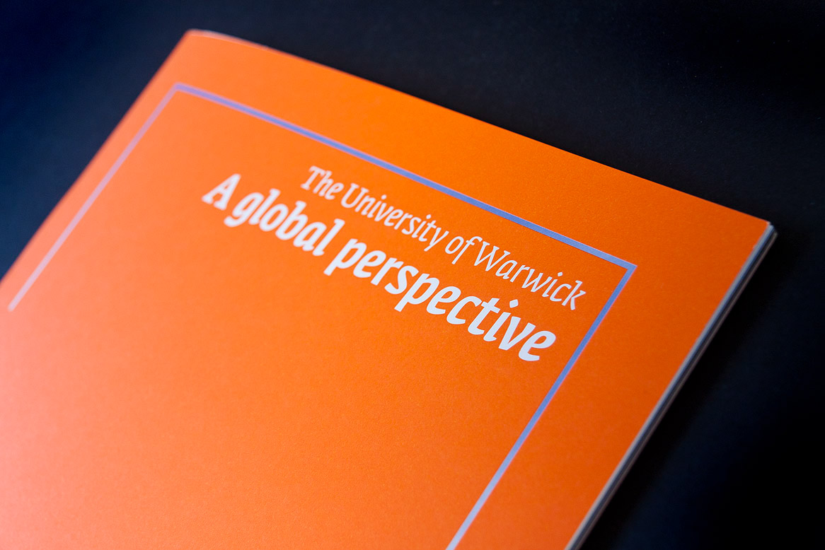 Warwick  university print design graphics brochure Education