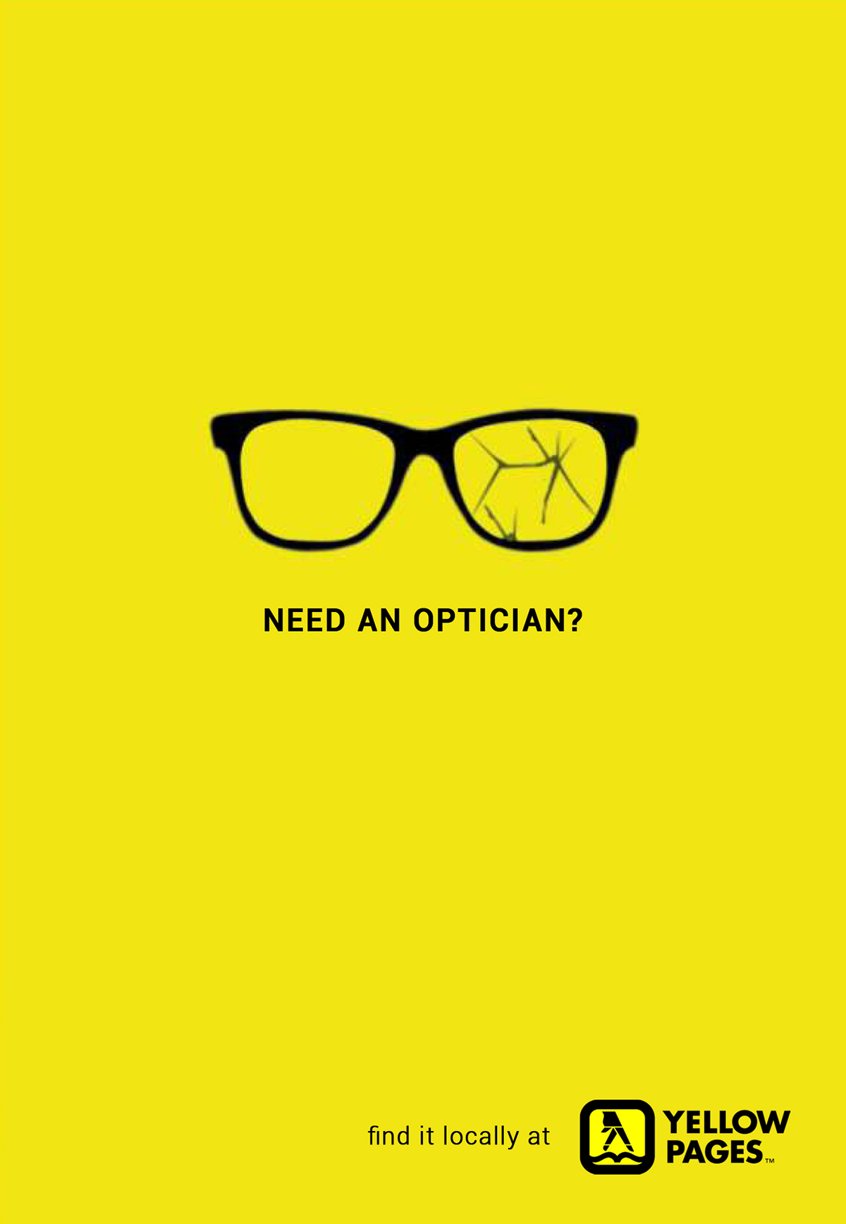 Yellow Pages Optician doctor dentist Layout print