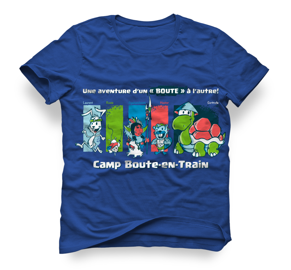 ILLUSTRATION  t-shirt summer camp kids