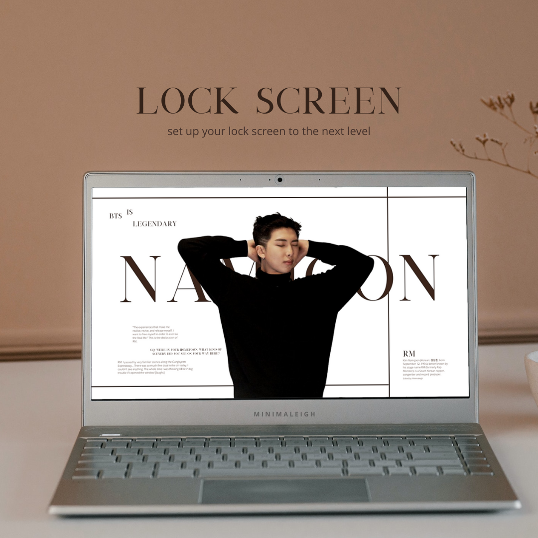 bts namjoon kim namjoon desktop wallpaper Lockscreen icon pack organizer design aesthetic