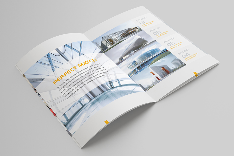 brochure architect image brochure Corporate Identity design brochure business brochure  portfolio  company brochure product brochure showcase mikinger indesign template modern brochure