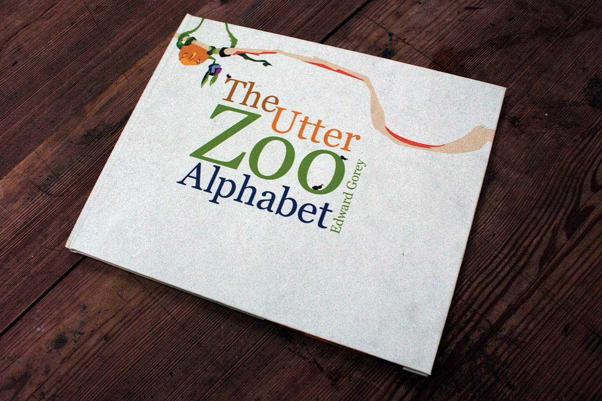 children book zoo book alphabet utter edward gorey animal vector color