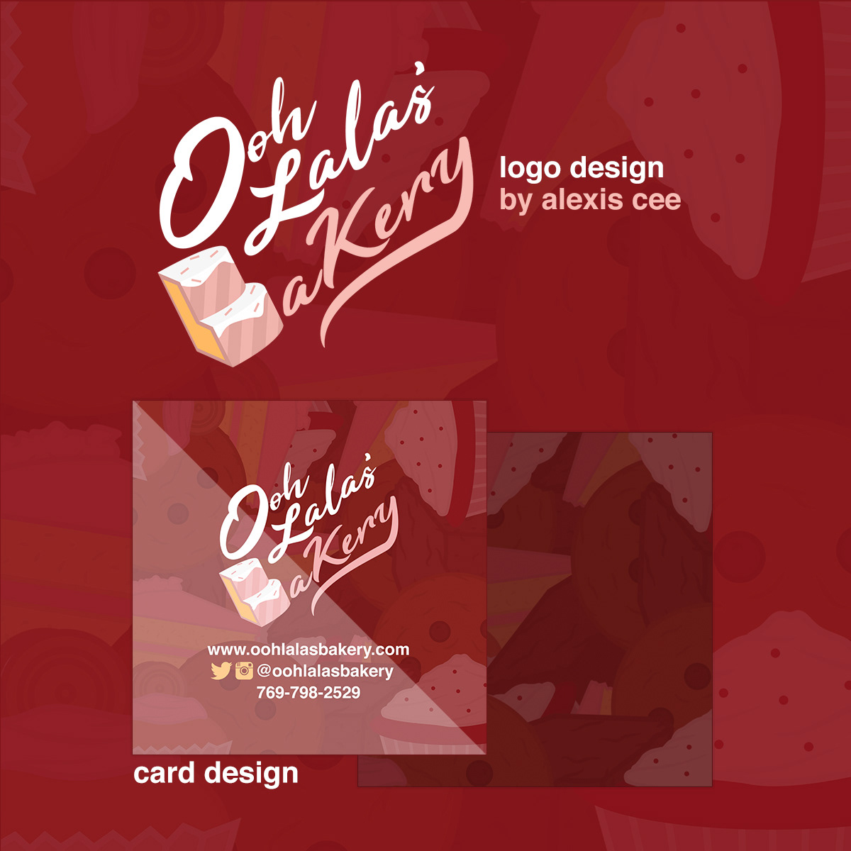 bakery card logo Ooh Lala's Bakery