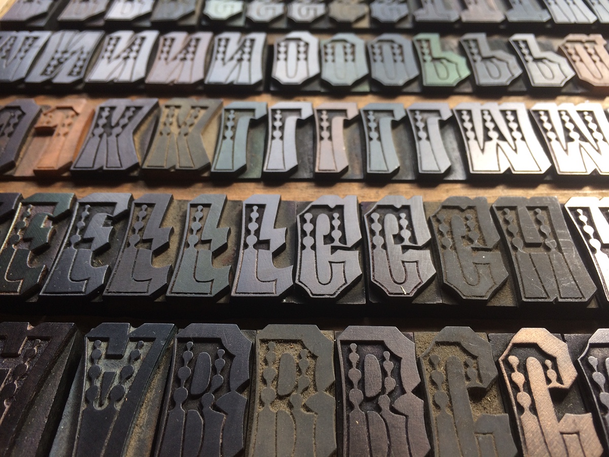 chromatic ornate wood type font letterpress William H. Page type typography  