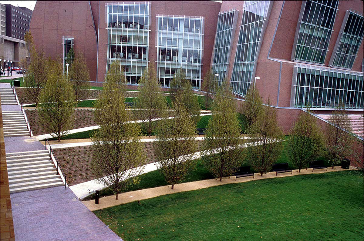 campus academic fountain Landform Landscape