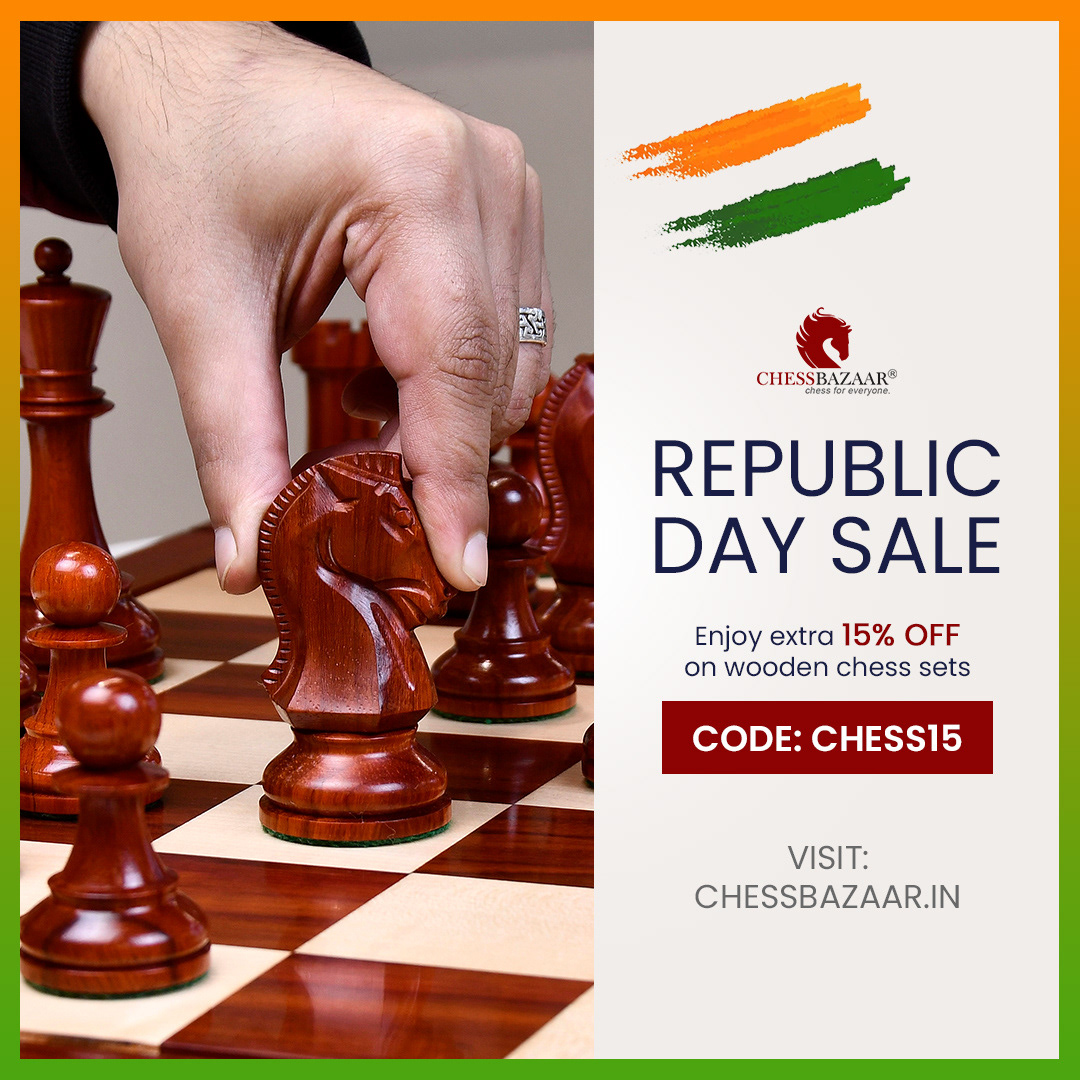 Republic Day Sale Wooden Chess Pieces Wooden Chess set wooden chessboard