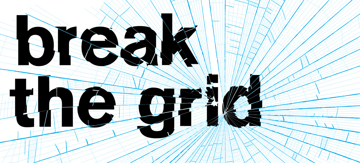 break the grid smashed grid time typography helvetica quote spiekermann quote