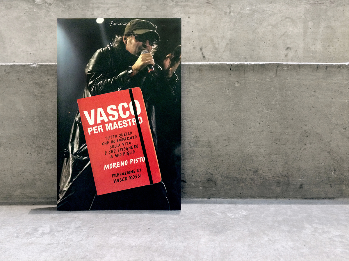 VASCO Vasco Rossi rossi book editore editoria sound rock rock band band black red graphic design art