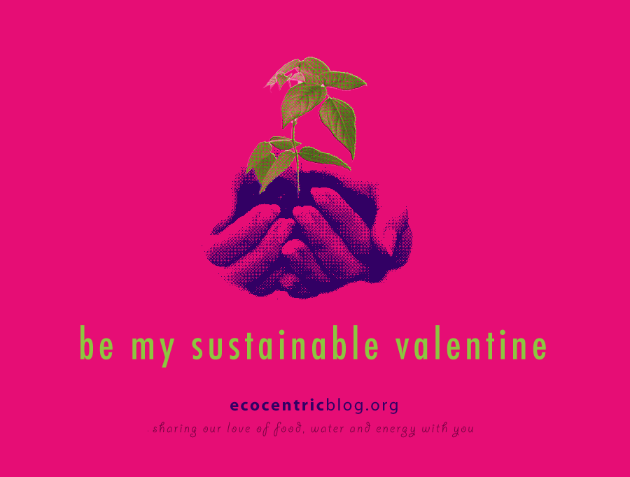 valentine postcard enviroment Love Food  water energy