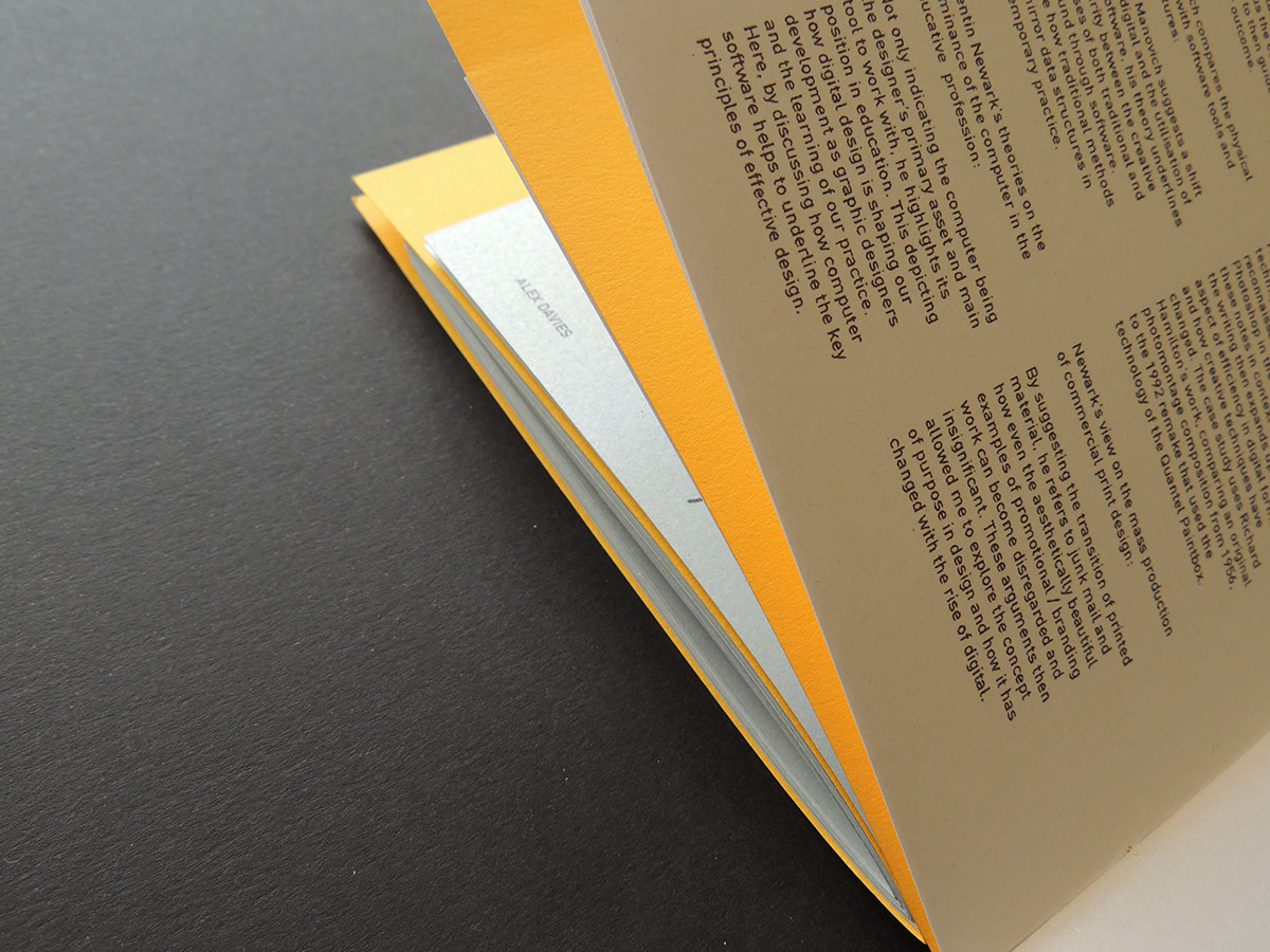 research book final major project print digital metallic paper paper folding book design