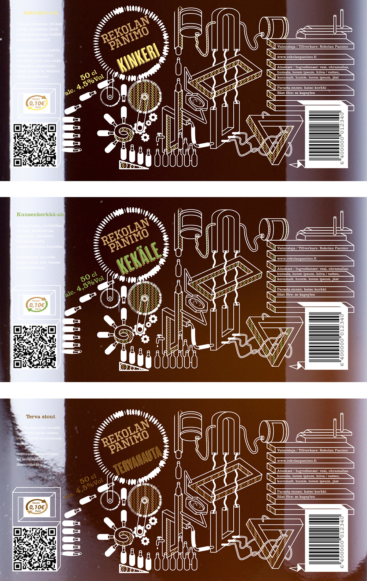 Merisalo beer Label impossible objects