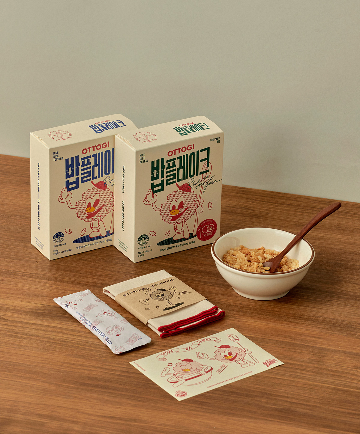 branding  Character design  communication Ottogi package design  Packaging flakes foodpackage traditional