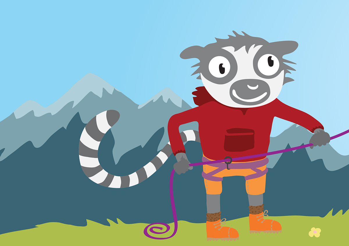 lemur kid school climbing sport teaching Instructor mountains Landscape Nature