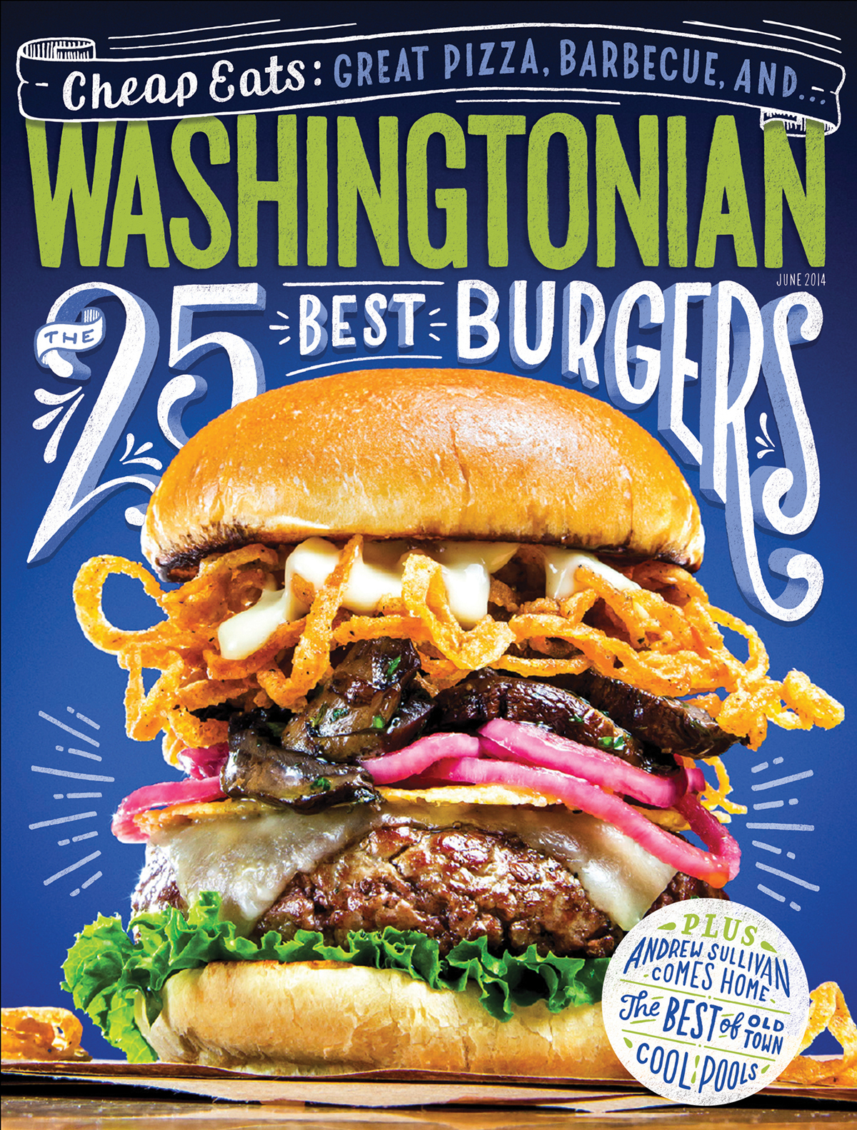 lettering HAND LETTERING type Food  editorial cover magazine washingtonian handdrawn