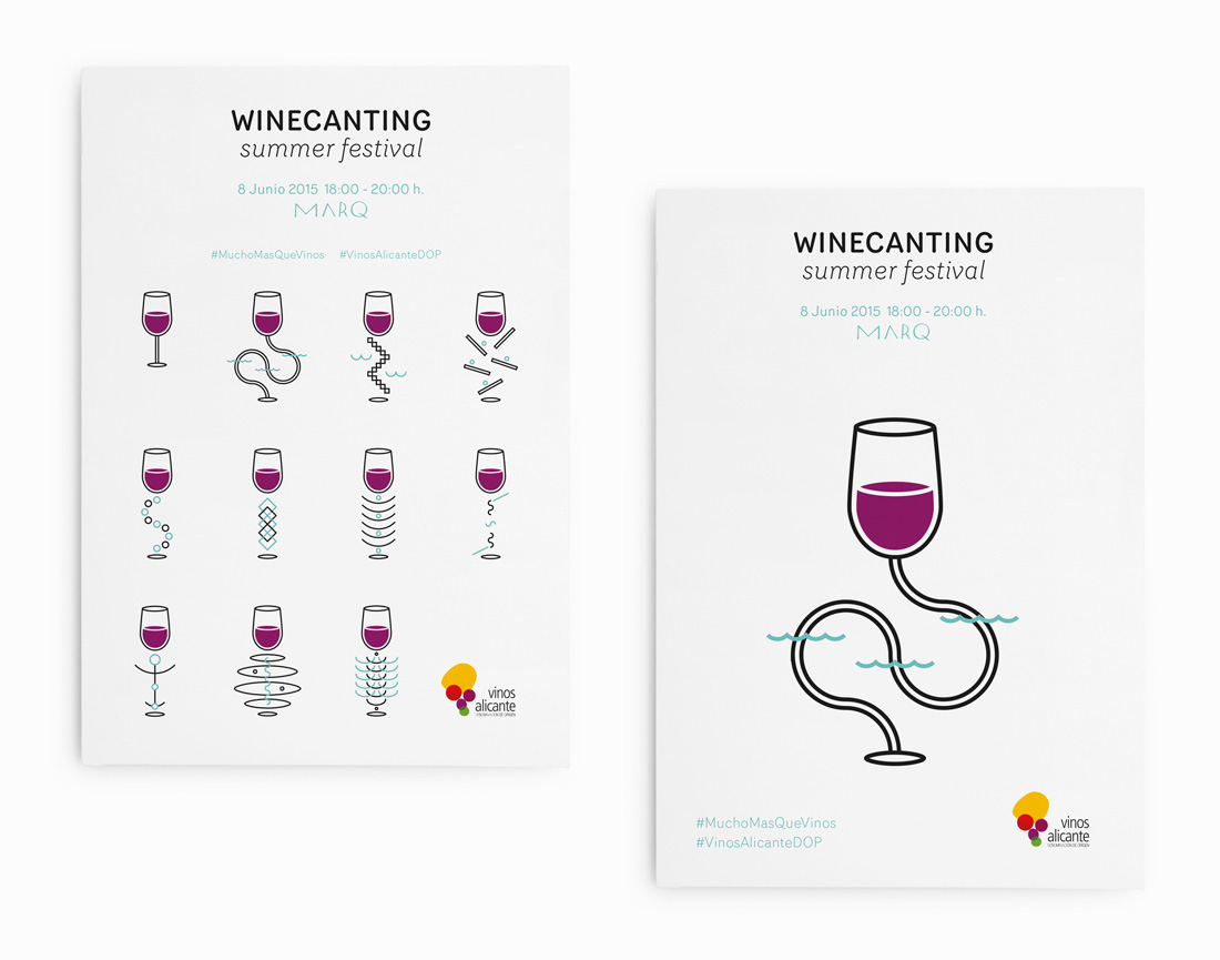 winecanting summerfestival graphicdesign erregalvez alicante