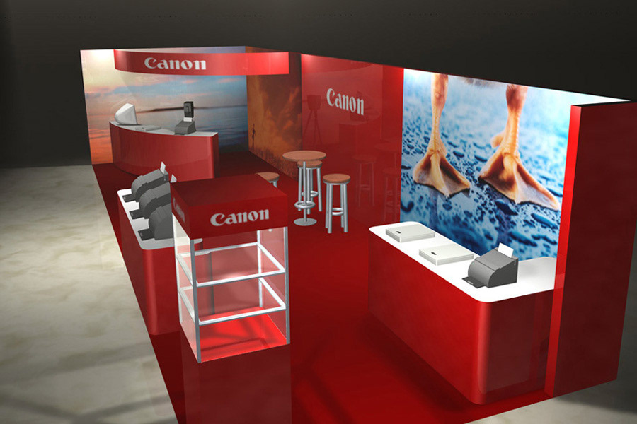 exhibition stand Stand cd-rom Multimedia  logo 3D