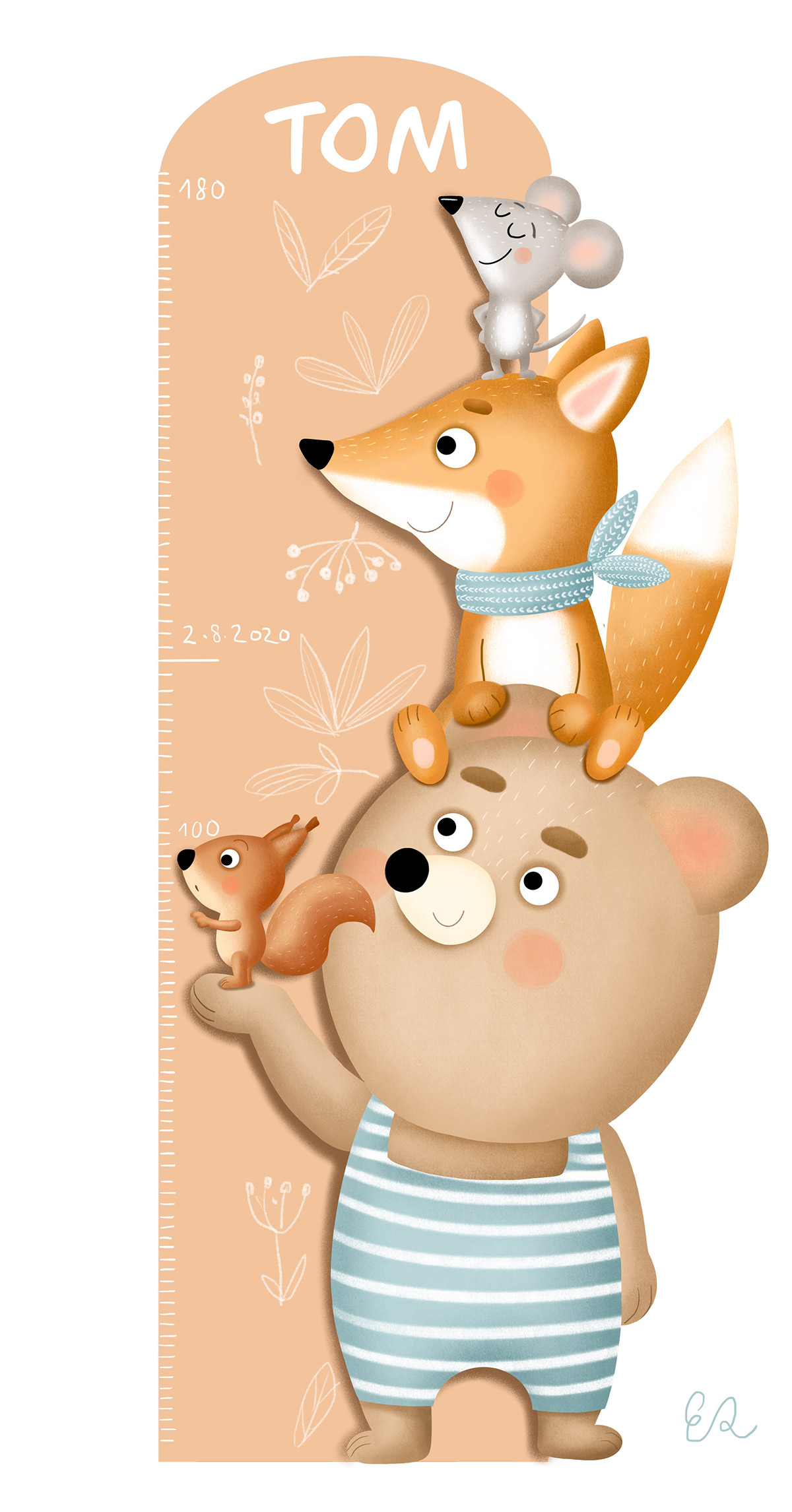 bear children illustration FOX meter mouse squirrel