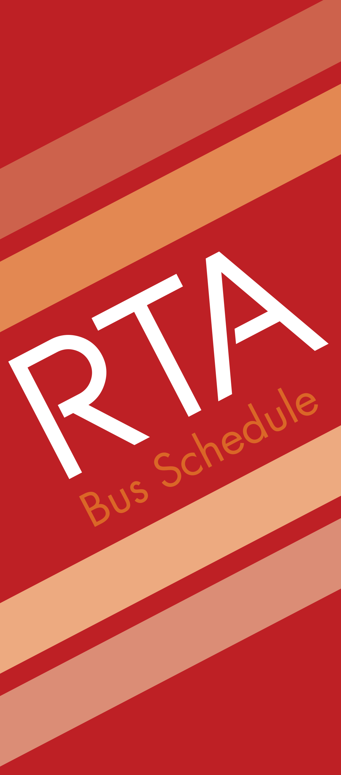 schedule graphic design  print design  red orange typography   bus