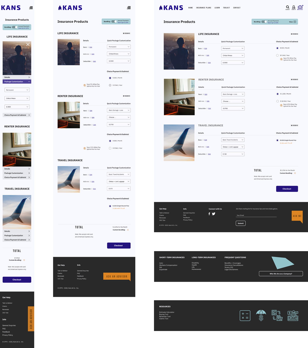 kans responsive ui design