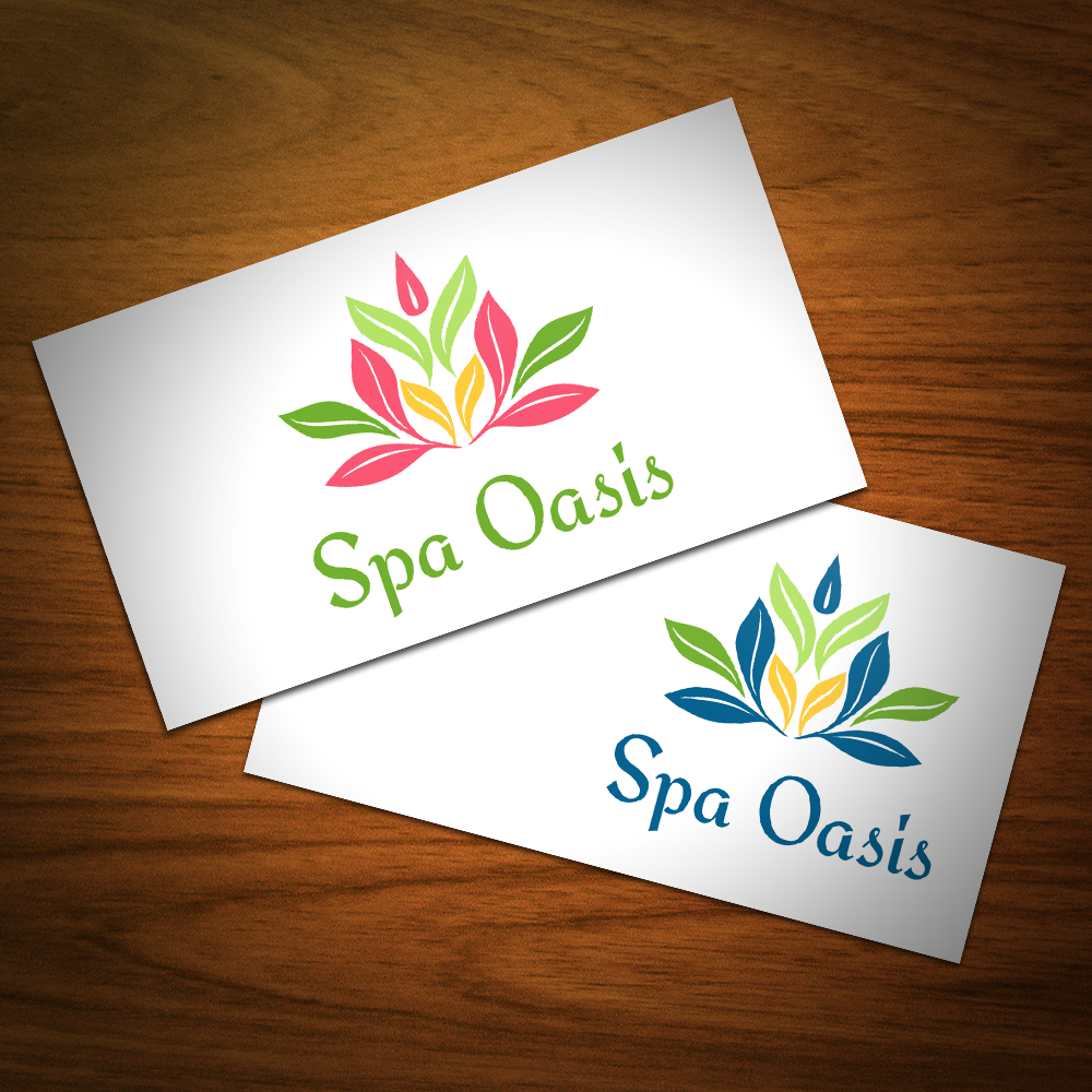 spa logo template Yoga Logo  tea organic natural Cosmetic studio leaves handmade beauty