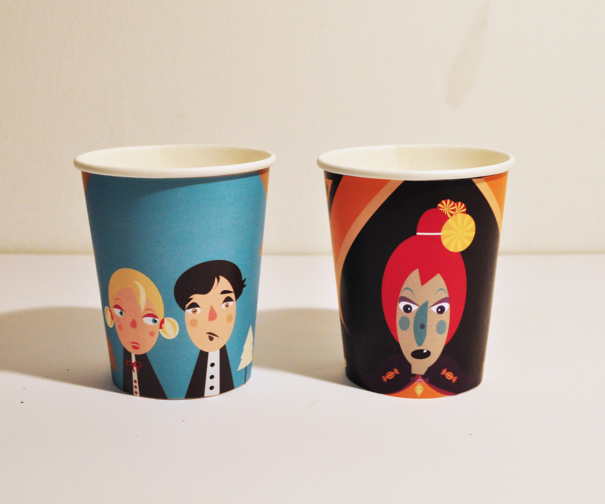 tea cups legends boxes Visual Communication digital illustration
