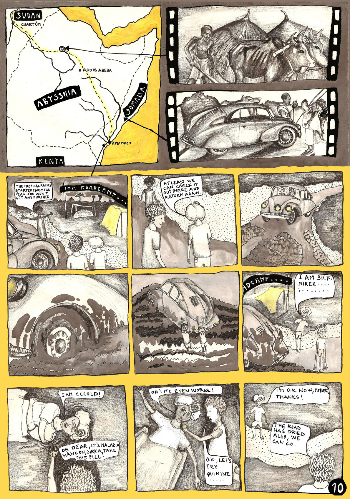 comics Comic Book africa hanzelka zikmund story board story traveller Travelling