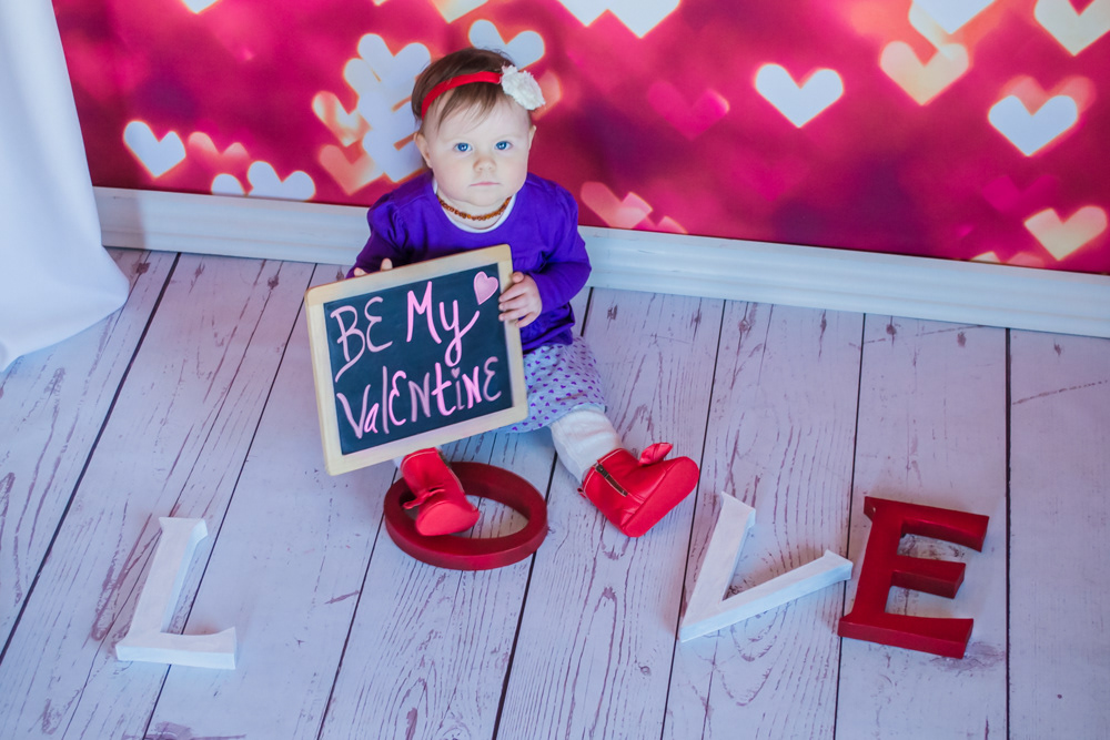 vday pink red valentines girl toddler
