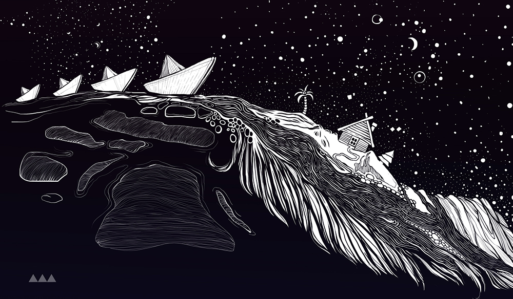 night feather black and white illustration art illustrations Digital Art 