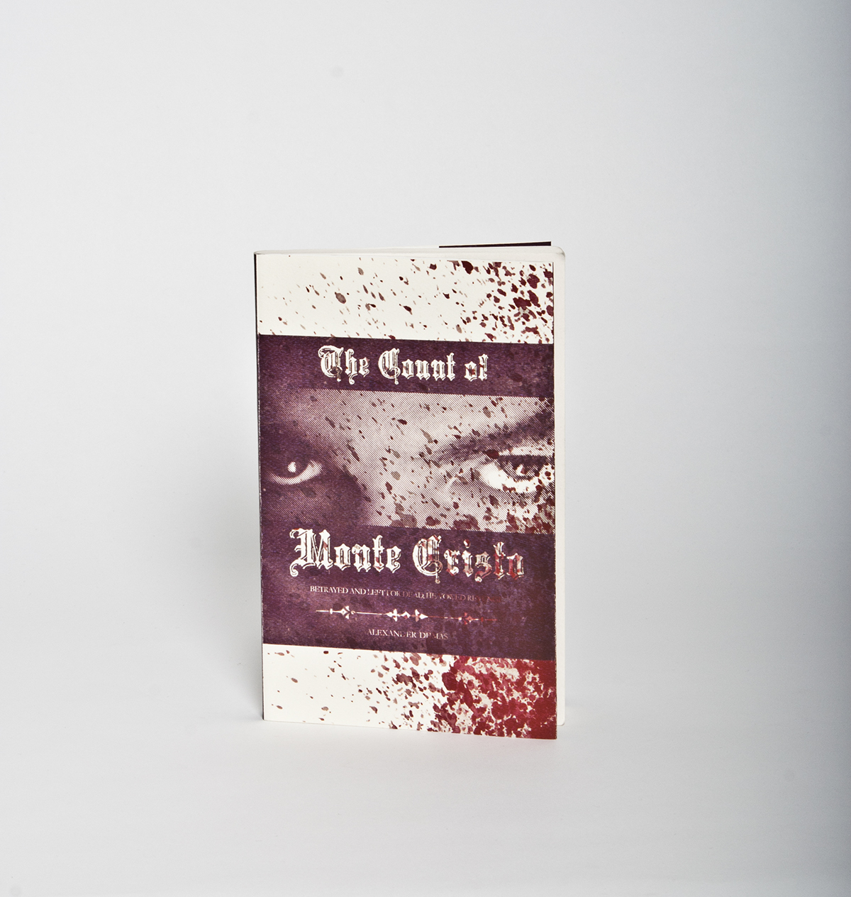 Monte Cristo  book cover  book cover blood revenge typography  