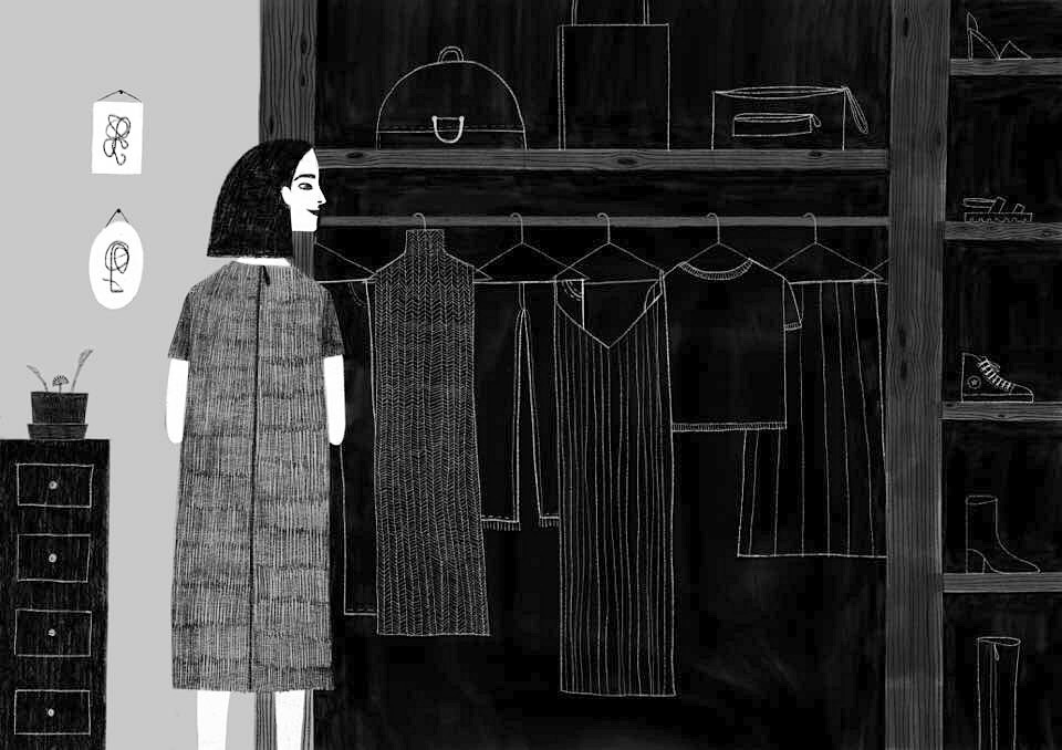 black dresses illustrazione ILLUSTRATION  digitalart applepencil