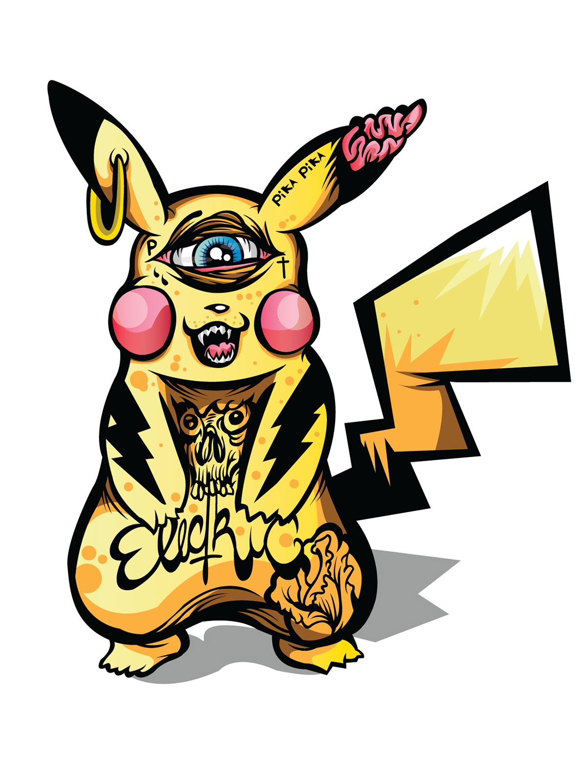 pikachu Pokemon PIKA vector nightmaremikey nightmare mikey anime
