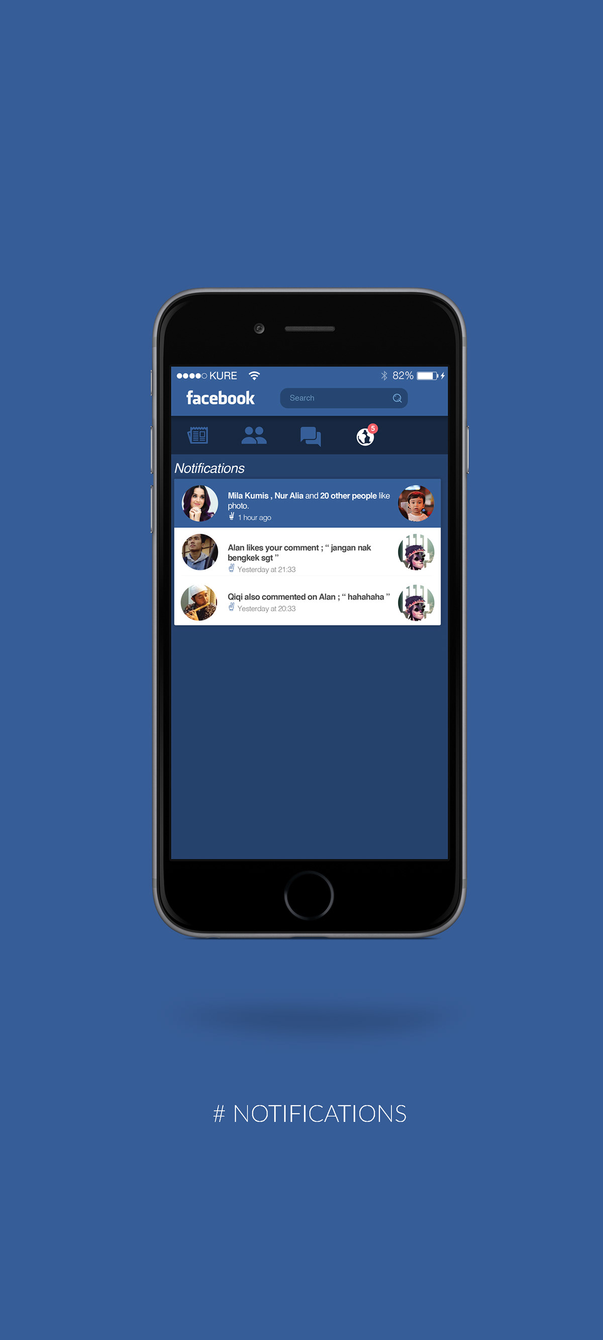 facebook concept blue wepeople