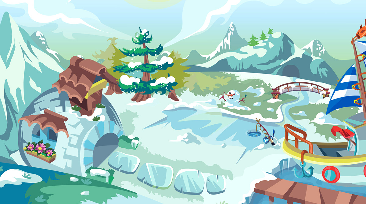 snowman game winter game snow game kid game autistic kids game platform ui design UX design Game Documentation Game Balance Level Design