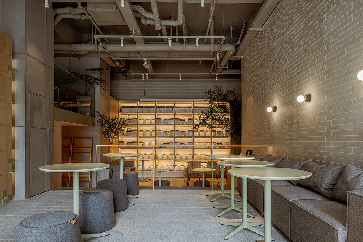 architecture cafe commercial exterior industrial design  Interior interior design  modern restaurant tea