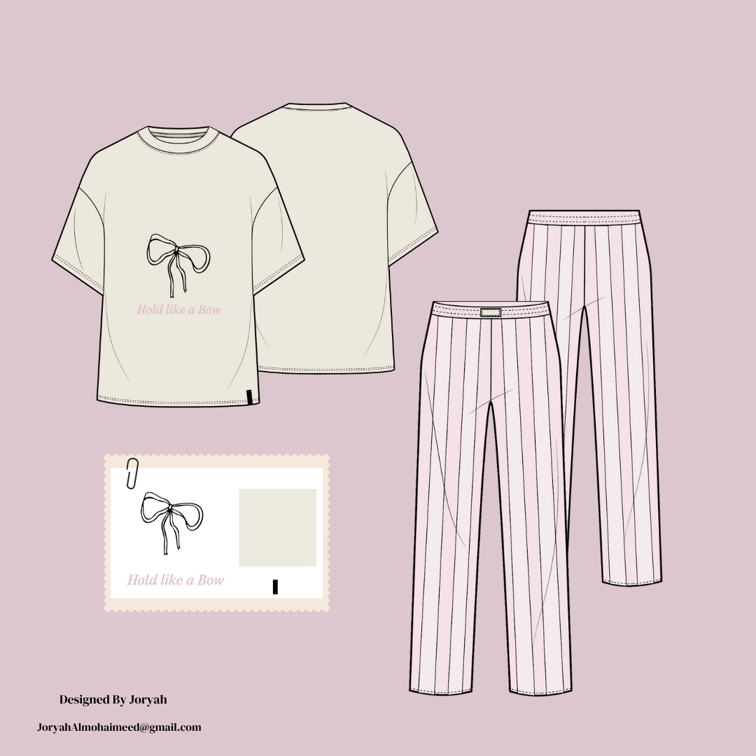 Fashion  techpack Freelance adobe illustrator fashion design FLATSKETCH pyjamas