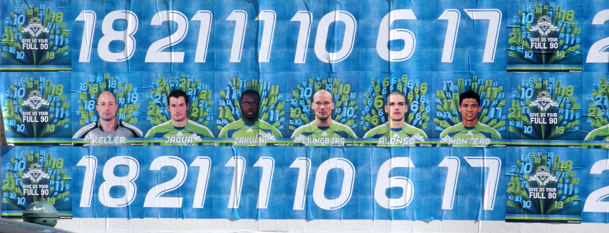 Wexley sports soccer Billboards seattle sounders Guerilla scarves launch full 90 marketing   ads