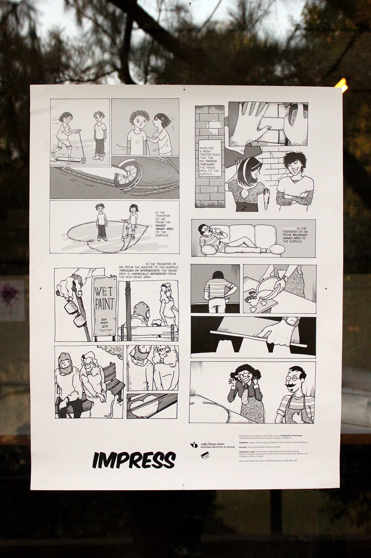 Printing Processes offset printing two-color-printing comic strip Metaphors valentine print production ILLUSTRATION  press artwork