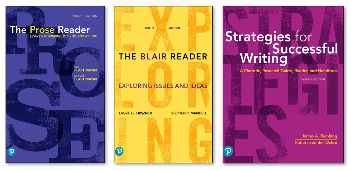 Cover Designs for College Writing - Type-only designs.
