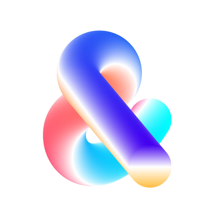 ampersand design experiment typography   lettering Colourful  customtype artwork creative